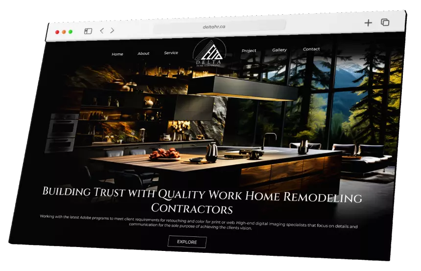 Delta House Renovation - Web Development Portfolio